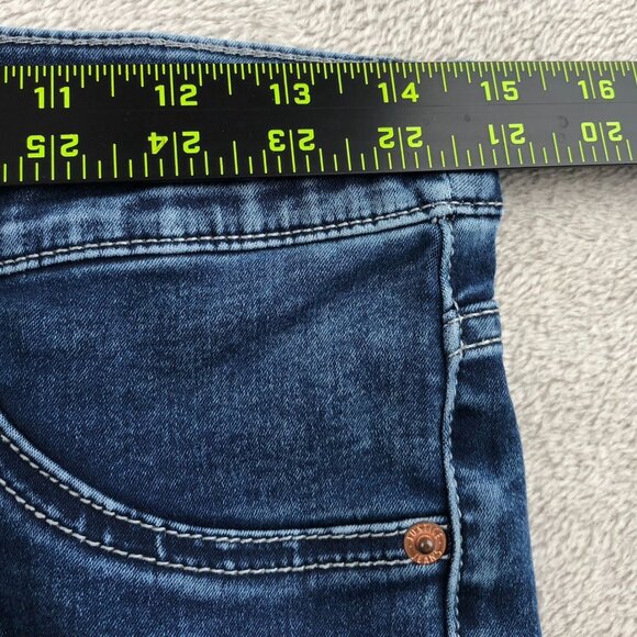 Justice Women's Jeans Size12 or 30x25 Measured Plus Mid Rise Bue Denim Skinny - Picture 6 of 14